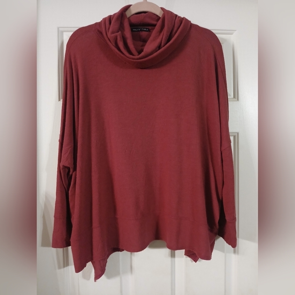 Nallie & Millie Cowl Neck Long Sleeve Sweater OS